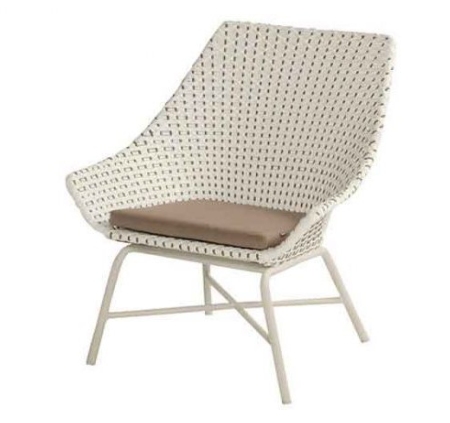 HARTMAN Fauteuil DELPHINE Lounge - Moccacino Wicker + coussin