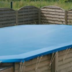 UBBINK Bâche d'hiver et de sécurité pour piscine 400 x 750 cm - 550 g