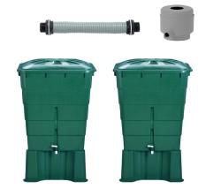 Garantia Kits 2 cuves à eau 300 L rectangulaires vert